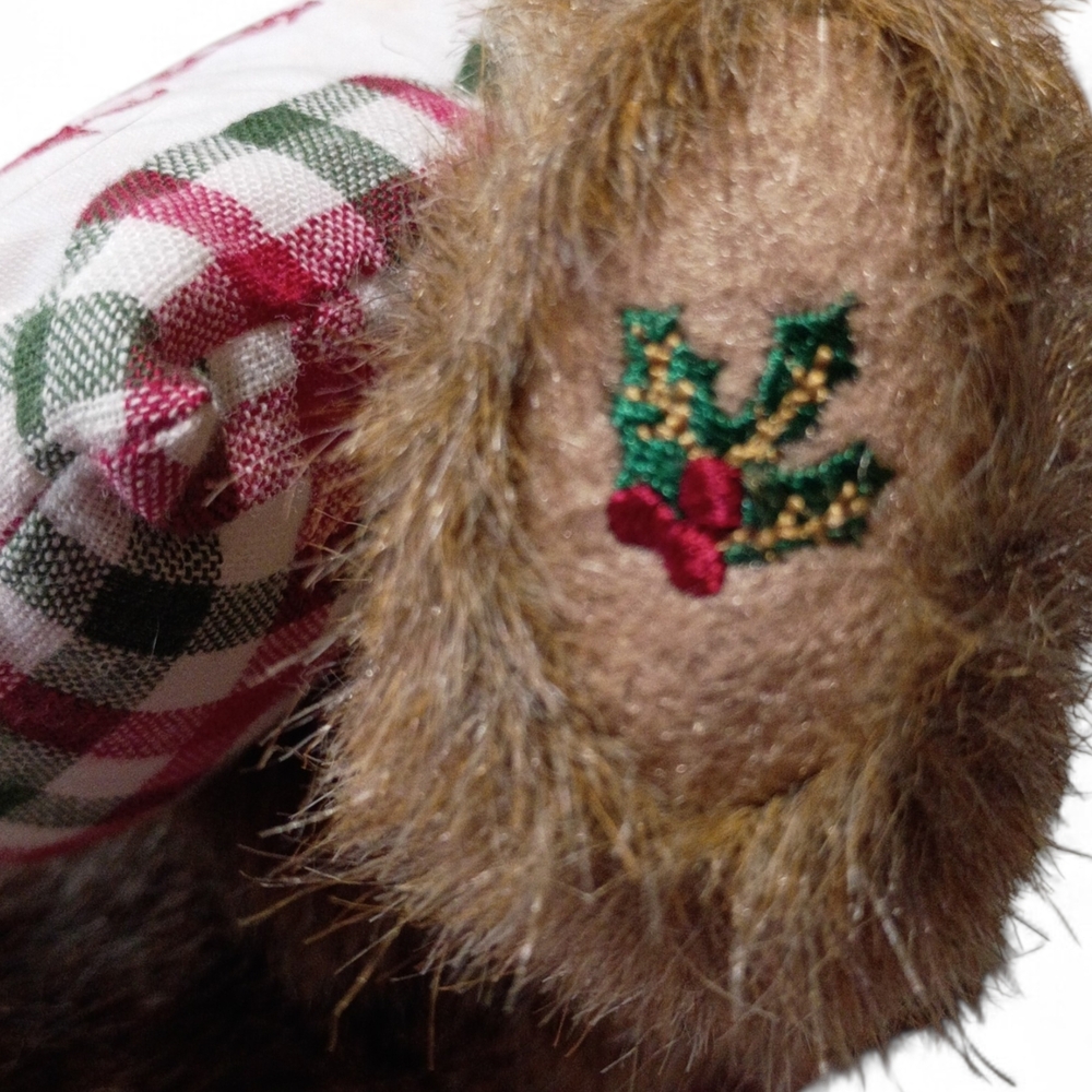 NWT Boyds Bear‎ Plush Head Bean Collection Beary Goodfriend Holly Pillow 8" 2004 - Picture 9 of 9